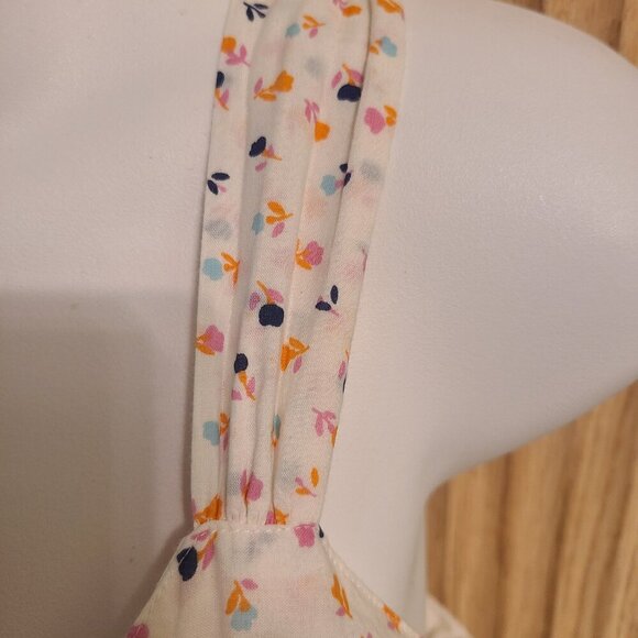 Red Camel Floral Sundress with Navy Waistband – Size 3 - Picture 8 of 9